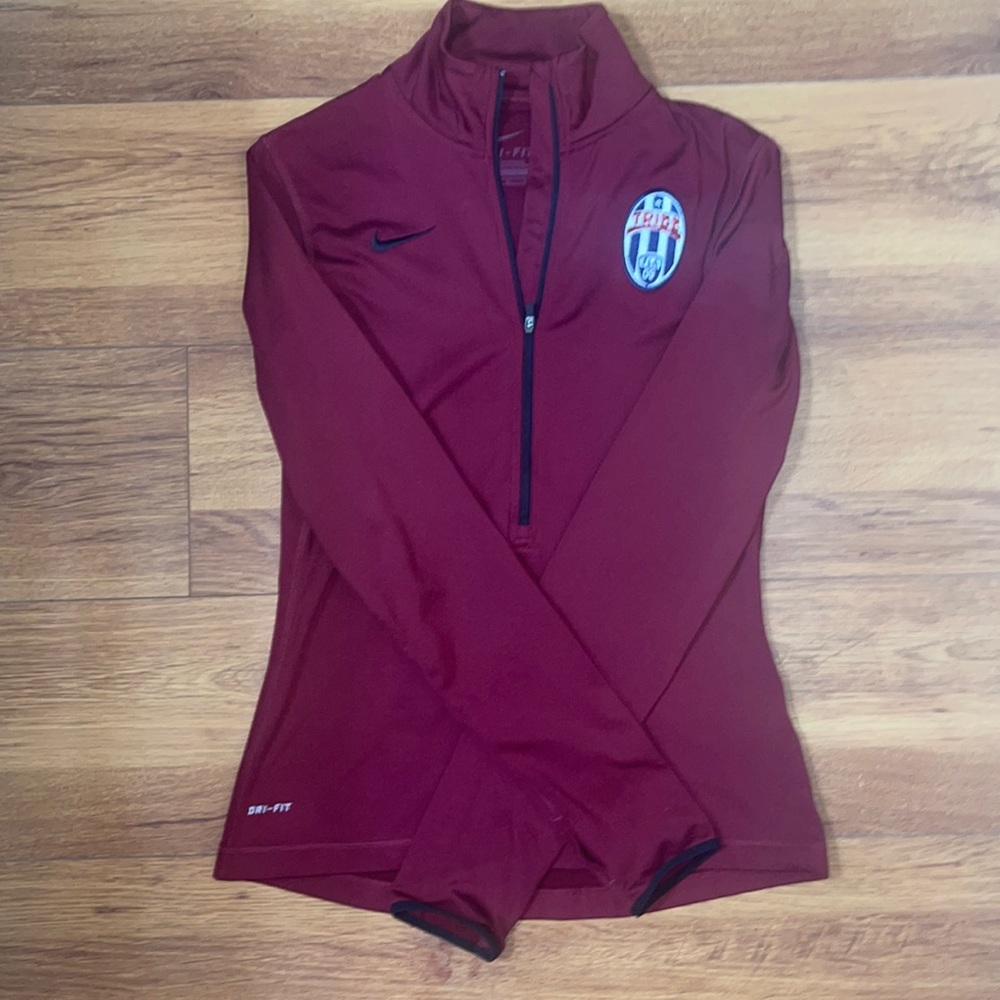 Dri Fit Nike Burgundy Long Sleeve